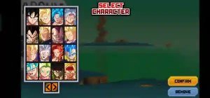 Z Legends 3 Character Selection, all z fighters