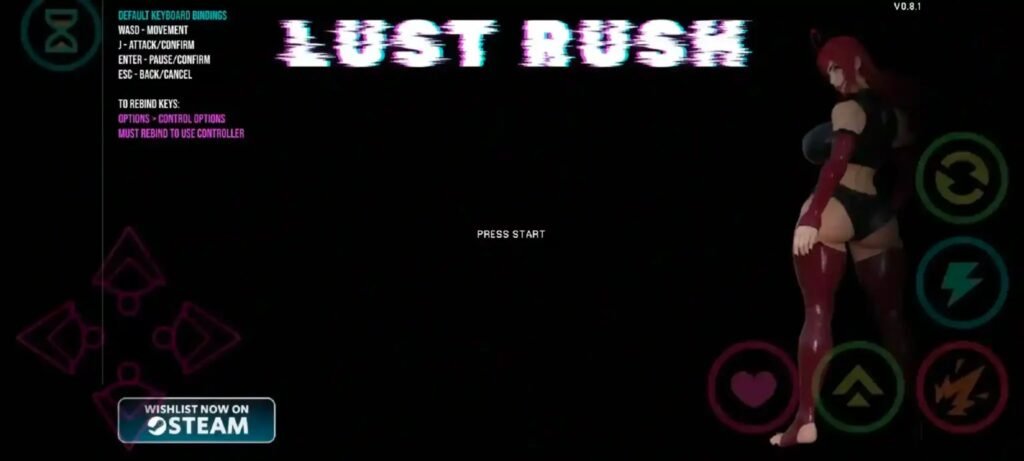 Lust Rush Mobile Game