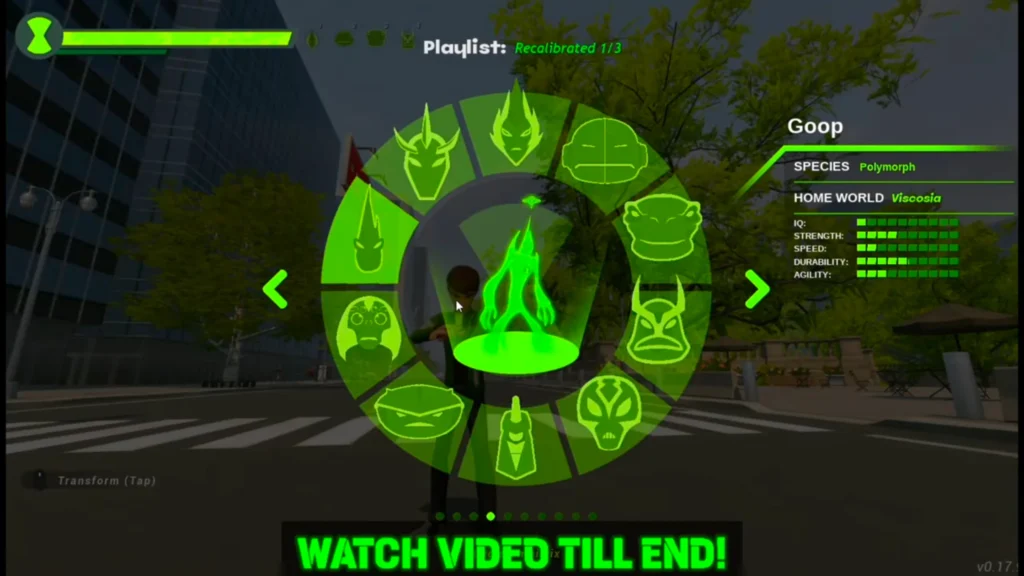 Ben 10 Galvan Alien selection